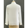 women's white chiffon shirt